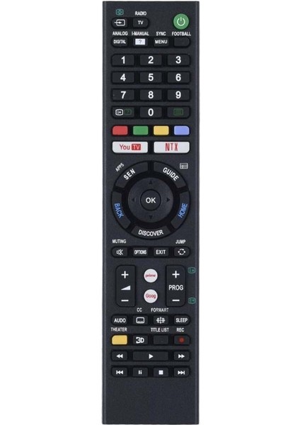 Sony Youtube Netflix Google Play Prime Video LED Tv Televizyon Uzaktan Kumanda TR-701