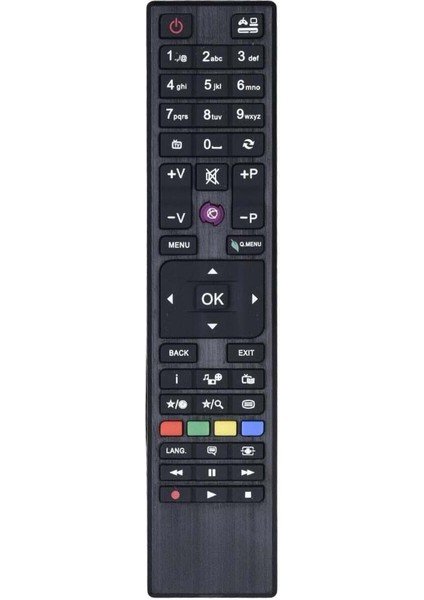 Vestel Kare Göbek Mor Tuş LED Tv Televizyon Uzaktan Kumanda TR-206
