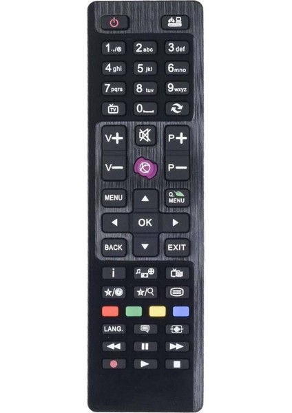 Vestel Kisa Mor Tuş Çift Kod LED Tv Televizyon Uzaktan Kumanda TR-202