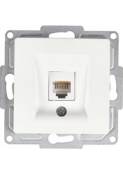 Günsan Visage Beyaz Nümeris Telefon Prizi (Cat3) Mekanizma