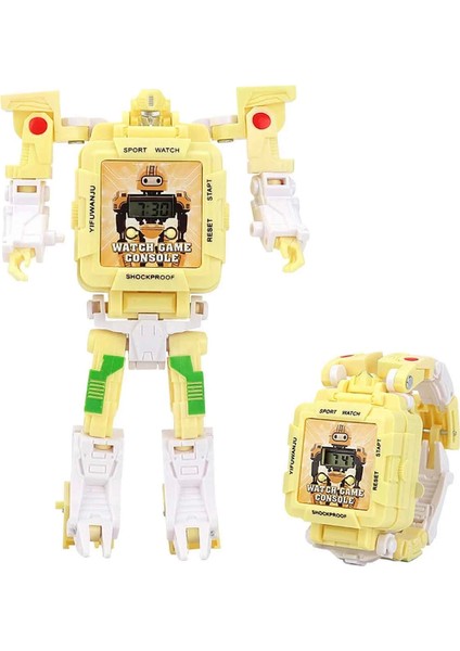 Akdenizpos UGY01 Dönüşebilen Robot Saat Oyun Konsolu (Yeni)