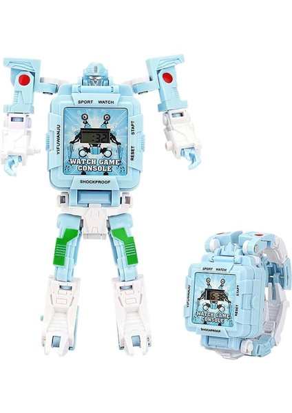 Akdenizpos UGY01 Dönüşebilen Robot Saat Oyun Konsolu (Yeni)