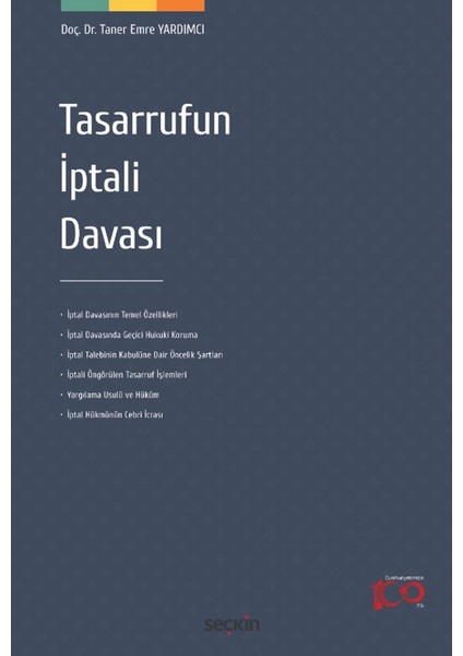 Tasarrufun İptali Davası - Taner Emre Yardımcı