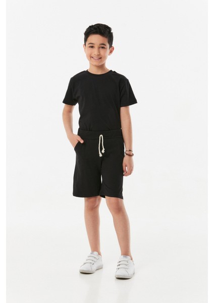Beli Bağcıklı Unisex Şortlu Takım