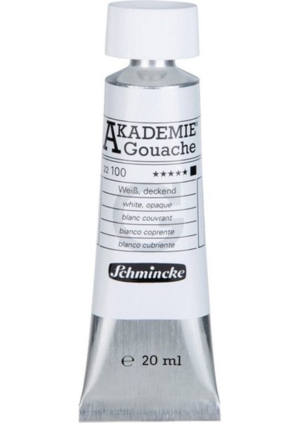 : Akademie Guaj Boya : 20 ml : 100 White Opaque