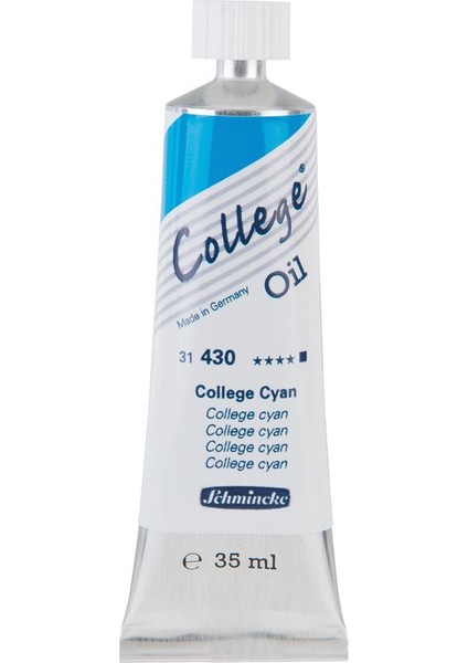 : College Oil Yağlı Boya : 35 ml : 430 College Cyan