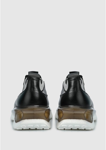 Gri Deri Erkek Sneaker fırsatları