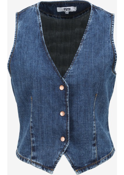 Koyu Indigo Kadın Yelek Dt10534 fiyatları