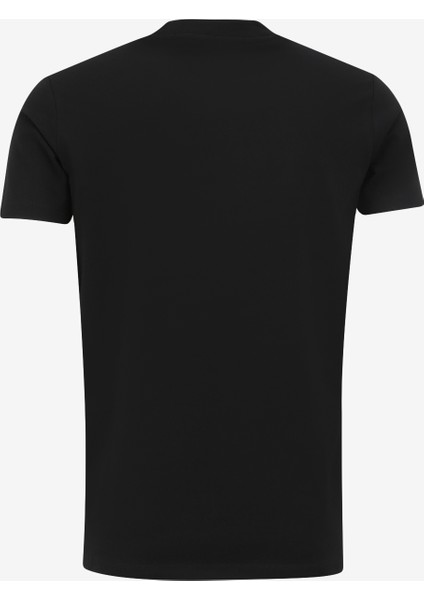 Bisiklet Yaka Siyah Erkek T-Shirt 755053542221