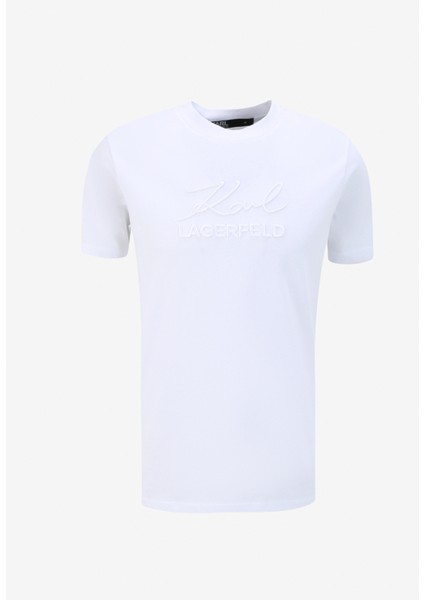 Bisiklet Yaka Beyaz Erkek T-Shirt 755030542225 fırsatları