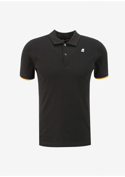 Siyah Erkek Polo T-Shirt K7121IW_VINCENT