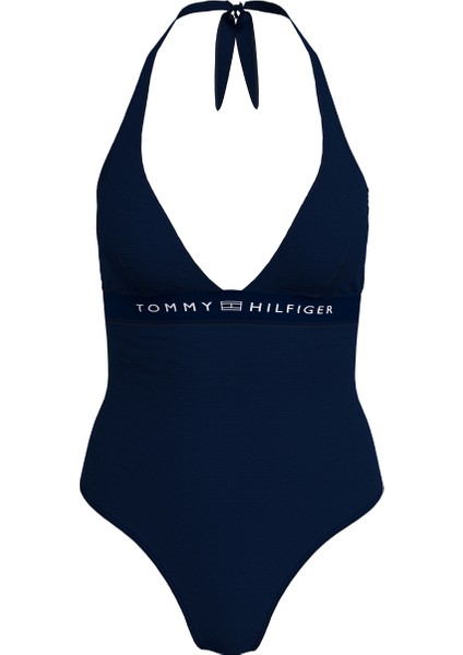 Tommy Hilfiger Lacivert Kadın Mayo Halter One Pıece Rp, Dw5 UW0UW05259