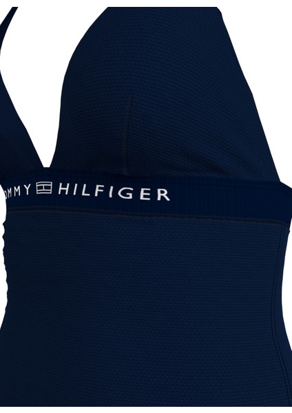 Tommy Hilfiger Lacivert Kadın Mayo Halter One Pıece Rp, Dw5 UW0UW05259