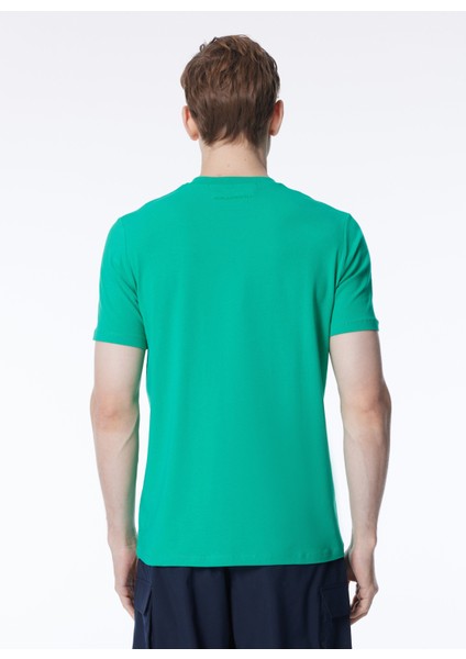 Bisiklet Yaka Yeşil Erkek T-Shirt 755023542221 fiyatları