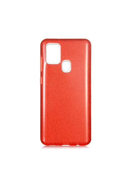 Samsung Galaxy A21S Simli ve Parlak Şık Shining Premium Silikon Kılıf