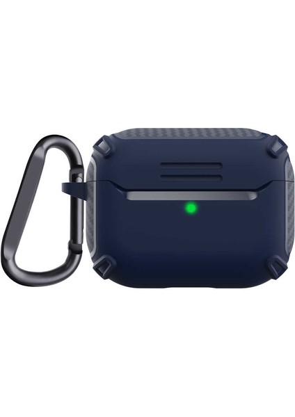 Air Pods Pro Kılıf Zore Airbag 26 Silikon-Lacivert