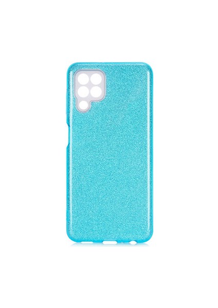 Samsung Galaxy A22 4g Simli ve Parlak Şık Shining Premium Silikon Kılıf