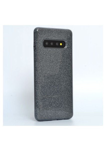 Samsung Galaxy S10 Plus Simli ve Parlak Şık Shining Premium Silikon Kılıf