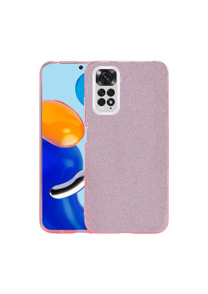Redmi Note 11 Global Simli ve Parlak Şık Shining Premium Silikon Kılıf