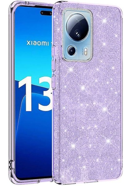 Xiaomi Mi 13 Lite Simli ve Parlak Şık Shining Premium Silikon Kılıf