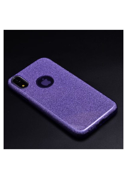 iPhone Xr Simli ve Parlak Şık Shining Premium Silikon Kılıf