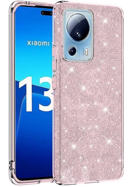 Xiaomi Mi 13 Lite Simli ve Parlak Şık Shining Premium Silikon Kılıf