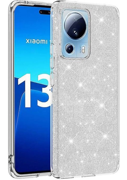 Xiaomi Mi 13 Lite Simli ve Parlak Şık Shining Premium Silikon Kılıf