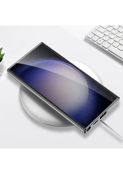 Samsung Galaxy S24 ile Uyumlu Lüks Karbon Kaplama Metal Görünümlü 1mm Çıkıntılı Kamera Koruma Iç Karbon Yüzeyli Magsafe ile Uyumlu Galaxy S24 Kılıf Karbon modelleri