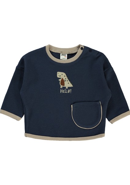 Civil Baby Erkek Bebek Sweatshirt 6-18 Ay Lacivert