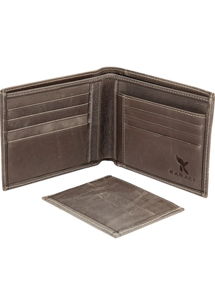 Deri Erkek Cüzdan Gri C245-08 fırsatları