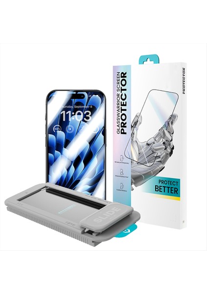 iPhone 14 Pro Max Uyumlu Benks Glass Warrior Hd Görüntü Cam Ekran Koruyucu Uygulama Aparatlı