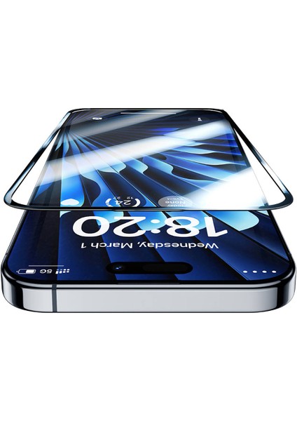 iPhone 15 Uyumlu Benks Glass Warrior Hd Görüntü Cam Ekran Koruyucu Uygulama Aparatlı