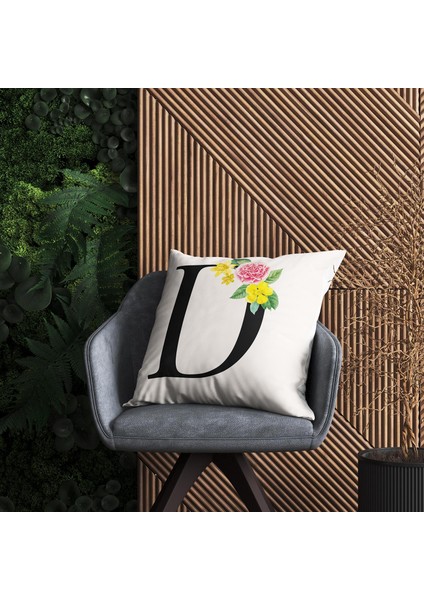 Flowered Harf (D) Kırlent Kılıf fiyatları