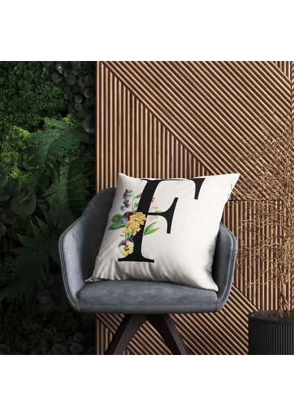 Flowered Harf (F) Kırlent Kılıf fiyatları