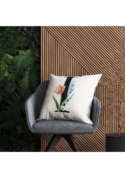 Flowered Harf (I) Kırlent Kılıf fiyatları