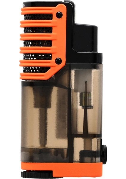 3 Pürmüz Jet Alev Delicili Puro Çakmağı Siyah/orange