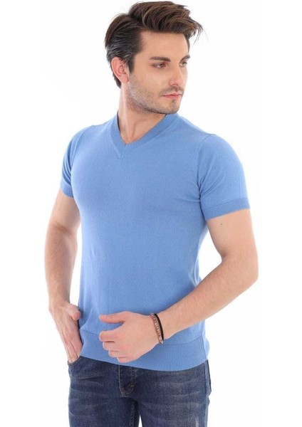 V Yaka Triko T-Shirt fiyatları