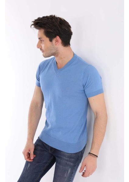 V Yaka Triko T-Shirt indirimleri