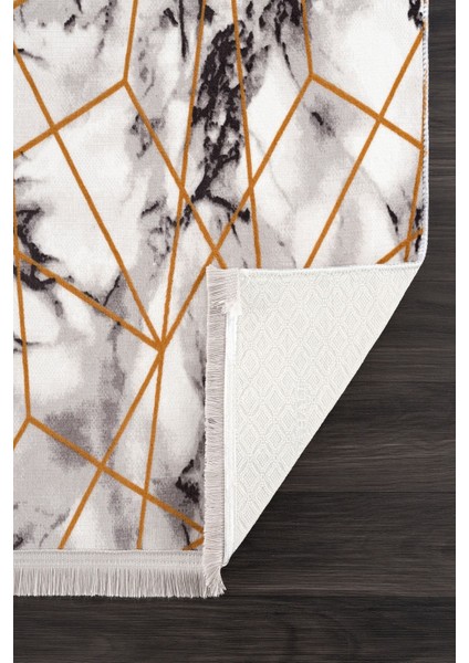 Kaymaz Tabanlı Kesme Rulo Halı Yolluk Püsküülü 1055 Gold (Saçaklı) indirimleri