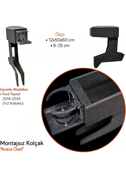 Ford Transit 2014-2024 (1+2) Montajsız Kolçak 18 fiyatları