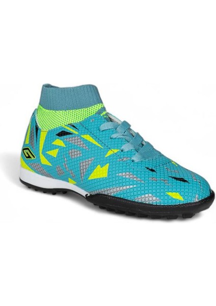 Dgn 2303 Flt Çocuk Su Yeşili-Sarı Çoraplı Halısaha Ayakkabısı fiyatları