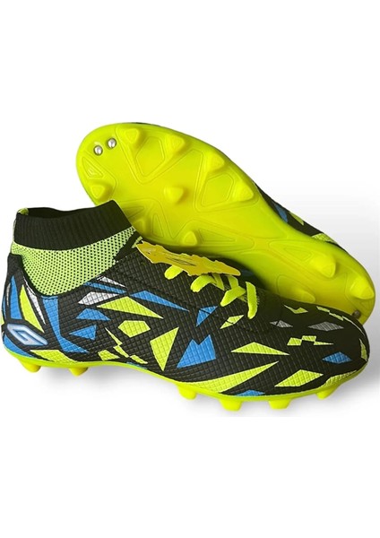 Dgn 2303 Flt Çocuk Siyah-F.sarı Çoraplı Krampon Futbol Ayakkabı indirimleri