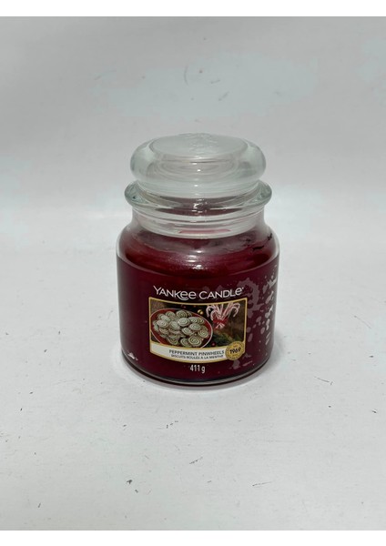 Yankee Candle Peppermint Pinwheels Kokulu Mum 411G 1721036E