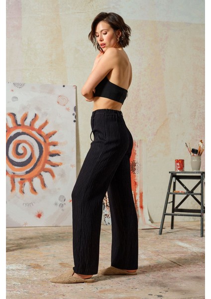 Kırınkıl Pantolon Siyah modelleri