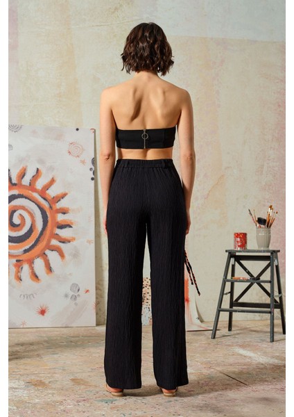 Kırınkıl Pantolon Siyah fırsatları
