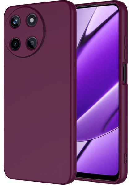 Bilişim Aksesuar Realme 11 4g Uyumlu Sah Kılıf Zore Mara Lansman Kapak-Koyu Mor