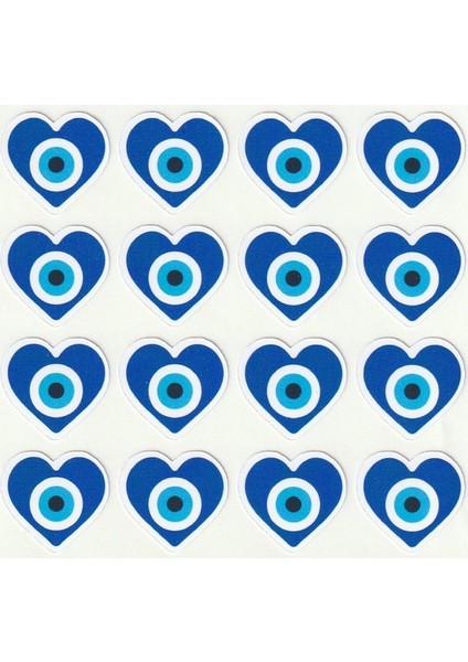 Kalpli Nazar Boncuğu Sticker Seti Göz Okul Ödül Öğretmen Etiketi Evil Eye Stickers NSTI0154 fiyatları