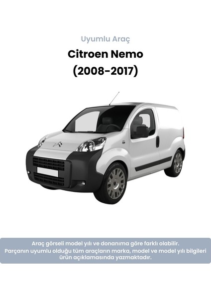 Citroen Nemo Bilyalı Sol Ön Amortisör Üst Takozu (2008-2017) Yerli Muadil