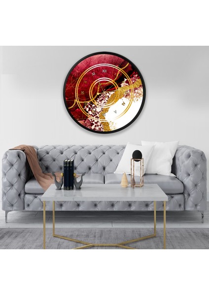 Kanvas (Ahşap) Duvar Saati - 50 cm