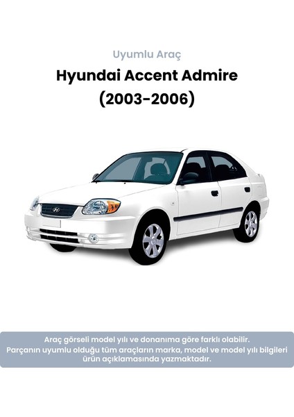Hyundai Accent Admire Sağ Ön Amortisör Üst Takozu (2003-2006) Kore Muadil